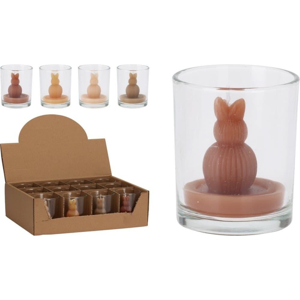 VASO VETRO CCANDELA 6X7CM 4AS